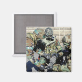 Aimant Des aviateurs aident un soldat de l'armée de terre (Recto/Verso)