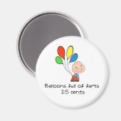 Aimant Des ballons pleins de farts (Recto/Verso)