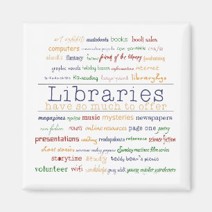 Aimant Des bibliothèques - changez la couleur