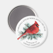 Aimant Des Cardinaux Mémorial Semblent Dire Aquarelle Pin (Recto/Verso)