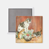 Aimant Des chatons en jeu (Recto/Verso)