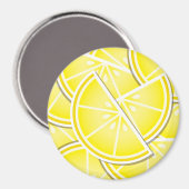 Aimant Des coins de citron funky ! (Recto/Verso)