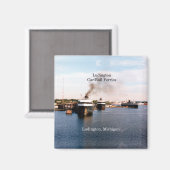 Aimant des ferries de Ludington Car/Rail (Recto/Verso)