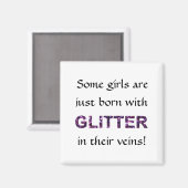 Aimant Des Filles Nées Avec Parties scintillant dans leur (Recto/Verso)