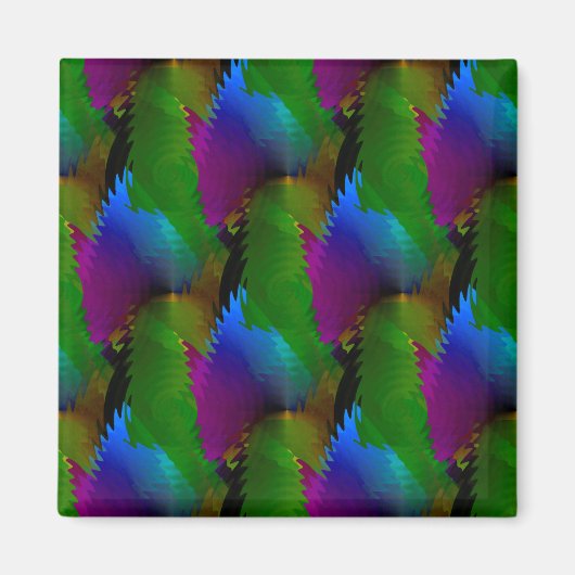 Aimant Des flaques de couleurs... (Devant)