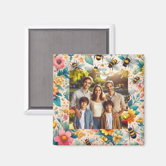 Aimant Des fleurs effervescentes (Recto/Verso)