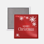 Aimant des flocons de neige de Noël (Recto/Verso)