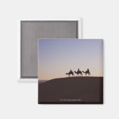 Aimant Des gens à dos de chameau, Maroc (Recto/Verso)