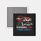 Aimant Des lois responsables sauvent des vies (Recto/Verso)