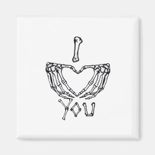 Aimant Des Mains De Squelette Qui Font Un Coeur