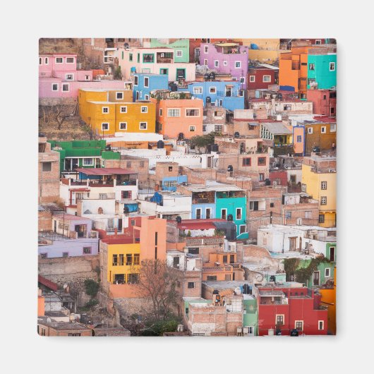 Aimant Des maisons colorées sur la colline (Devant)