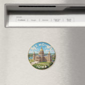 Aimant Des Moines Capitole de l'État de l'Iowa 🌾 (In Situ (Lave-vaisselle))