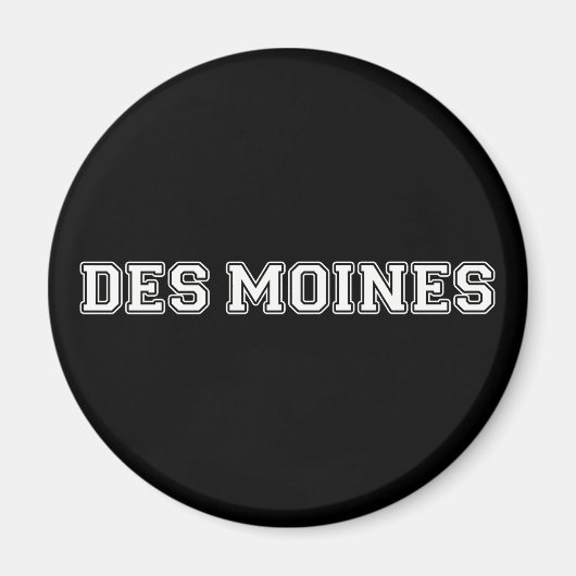 Aimant Des Moines Iowa (Devant)