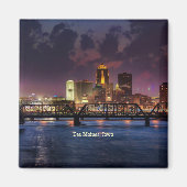 Aimant Des Moines, Iowa, paysage urbain (Devant)