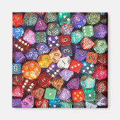 Aimant dés multicolores (Devant)