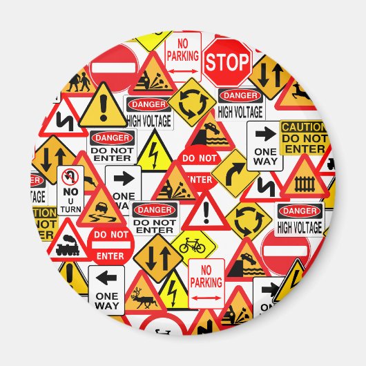 Aimant des panneaux de signalisation (Devant)