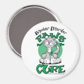 Aimant Des pattes pour l'ordre bipolaire du chat soigné (Recto/Verso)