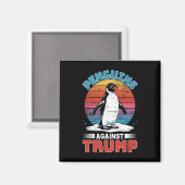 Aimant Des pingouins contre Trump Des Pingouins Flippers  (Recto/Verso)