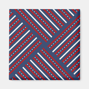 Aimant Des rayures Motifs patriotiques