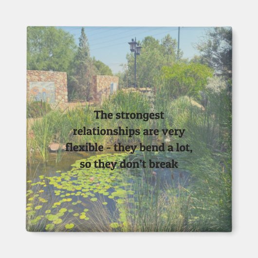 Aimant Des relations solides sont des citations souples (Devant)