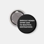 Aimant Des routes difficiles mènent souvent à une belle d (Recto/Verso)