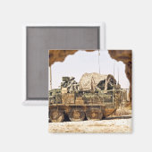 Aimant Des soldats américains patrouillent en Afghanistan (Recto/Verso)