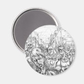 Aimant Des zombies ! (Recto/Verso)