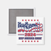 Aimant DeSantis-2024-Keep-America-Great (Recto/Verso)