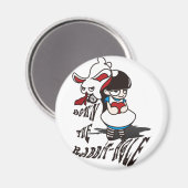 Aimant Descendre le trou de lapin (Recto/Verso)