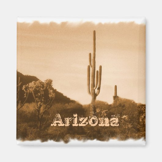 Aimant Désert à sépia, Arizona (Devant)