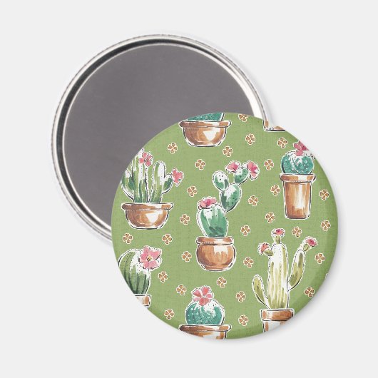 Aimant Desert Bloom | Pattern vert (Recto/Verso)