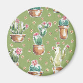 Aimant Desert Bloom | Pattern vert (Devant)