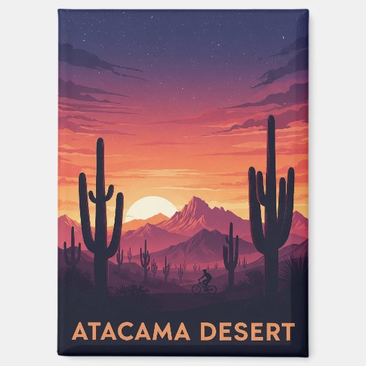 Aimant Désert d'Atacama Chili (Recto)