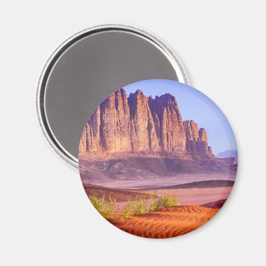 Aimant Désert du Wadi Rum en Jordanie, Vacances (Recto/Verso)