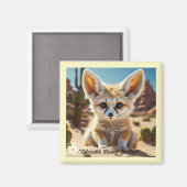 Aimant "Desert Fox Vibes" (Recto/Verso)