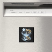 Aimant Desert Rain Frog Howling At Moon 90s Retro (In Situ (Lave-vaisselle))