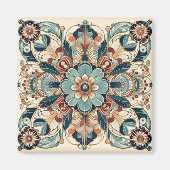 Aimant Design Art Déco coloré (Devant)