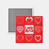 Aimant Design cardiaque (Recto/Verso)