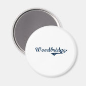 Aimant Design classique de Woodbridge Connecticut (Recto/Verso)