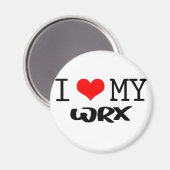 Aimant Design classique "I Love My WRX" (Recto/Verso)
