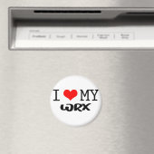 Aimant Design classique "I Love My WRX" (In Situ (Lave-vaisselle))