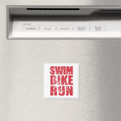 Aimant Design cool de triathlon (In Situ (Lave-vaisselle))