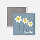 Aimant Design d'aimant ornement floral (Recto/Verso)