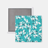 Aimant Design d'art botanique Motif élégant à la fleur de (Recto/Verso)