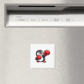 Aimant Design de boîte de pingouin de dessin cool (In Situ (Lave-vaisselle))