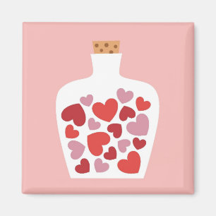 Aimant Design de carte de Saint-Valentin