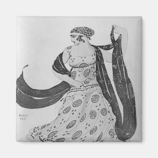 Aimant Design de costume pour 'Cleopatra', 1910 (Devant)