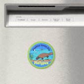 Aimant design de dessin animé de Platypus mignon (In Situ (Lave-vaisselle))