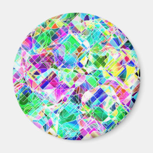 Aimant Design de fragments colorés mignons