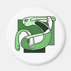 Aimant Design de nouage celtique - Lapin vert